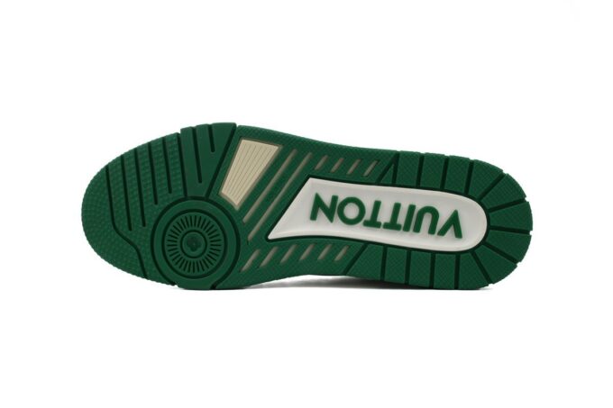Louis Vuitton Trainer White Green - Image 9