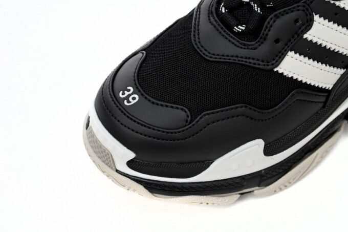 Balenciaga Triple S Black And White Bars - Image 11