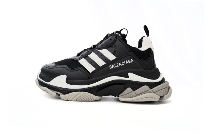 Balenciaga Triple S Black And White Bars