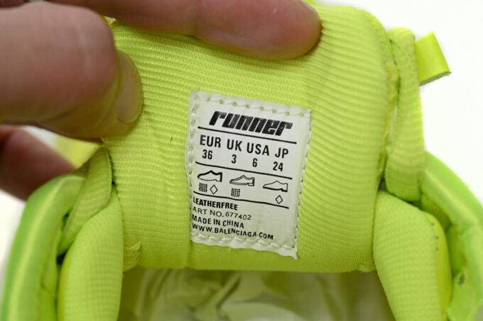 Balenciaga Runner Fluorescent Green - Image 9