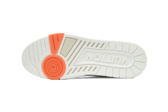 Louis Vuitton Trainer Grey Orange - Image 10