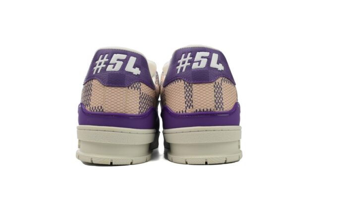 Louis Vuitton Trainer White Purple - Image 9