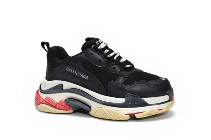 Balenciaga Triple S Black Red - Image 15