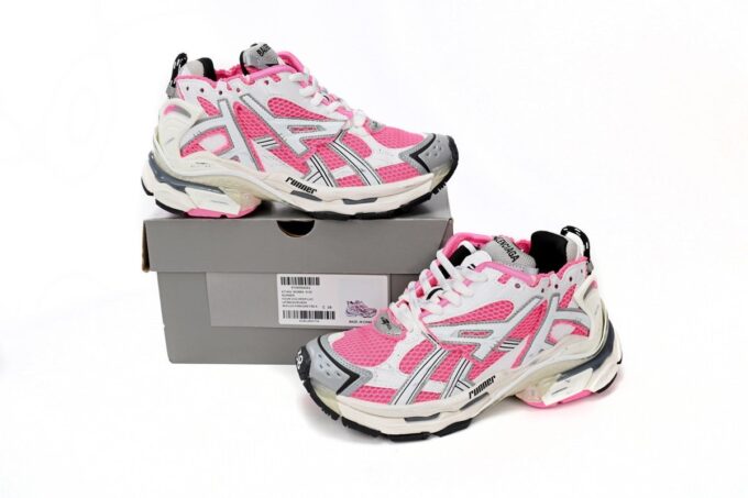 Balenciaga Runner White Red Powder - Image 10
