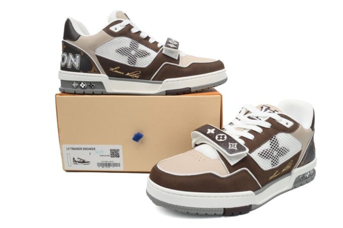 Louis Vuitton Trainer Coffee - Image 9