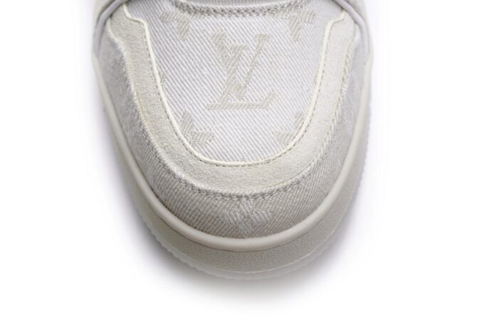 Louis Vuitton Trainer White Denim - Image 14