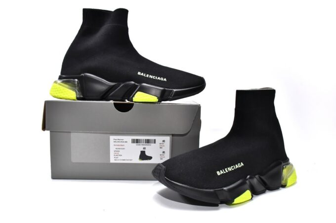 Balenciaga Speed Trainer Black Green - Image 15