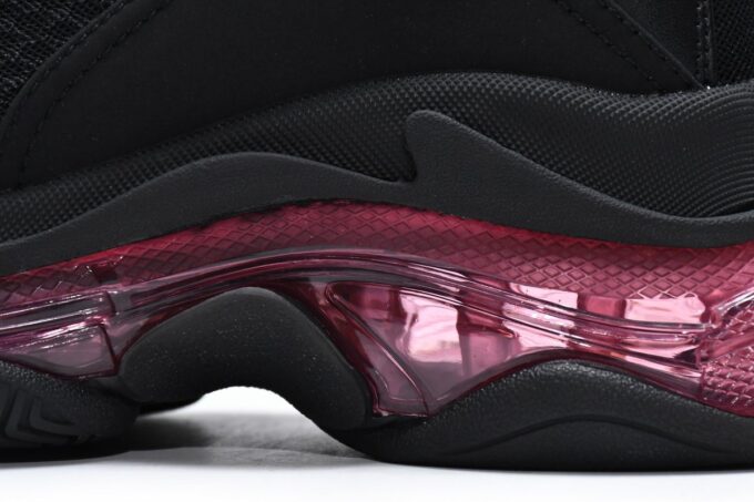 Balenciaga Triple S Black Claret Red - Image 14