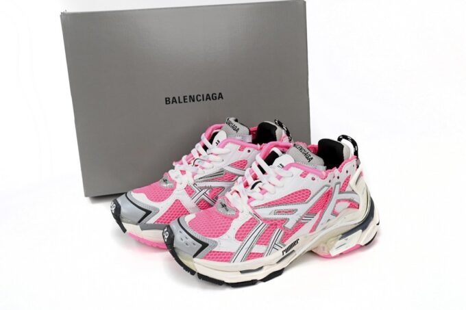 Balenciaga Runner White Red Powder - Image 13