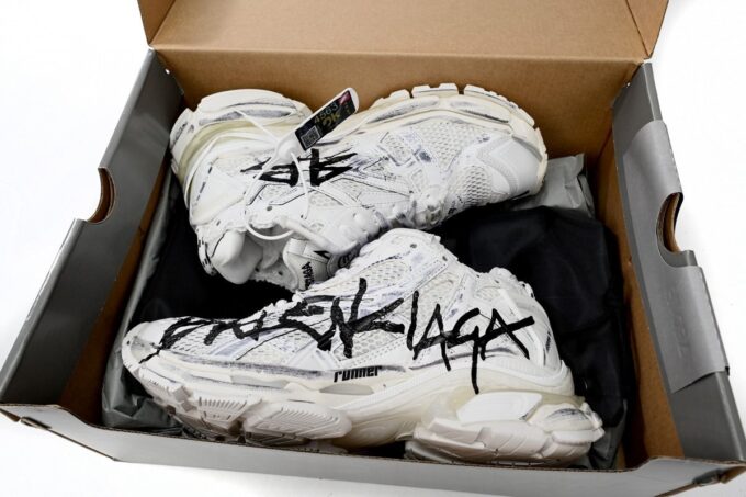 Balenciaga Runner White And Black Characters - Image 13