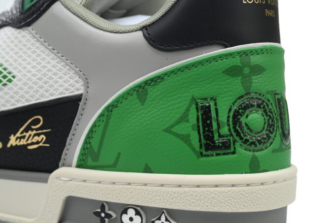 Louis Vuitton Trainer Black Green - Image 12