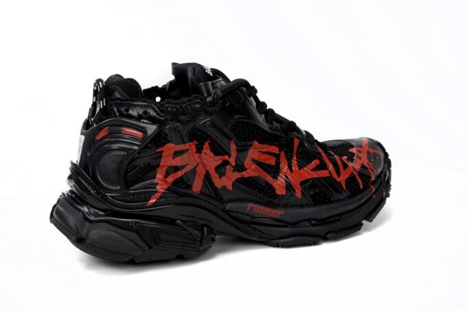 Balenciaga Runner Black And Red Characters - Image 11