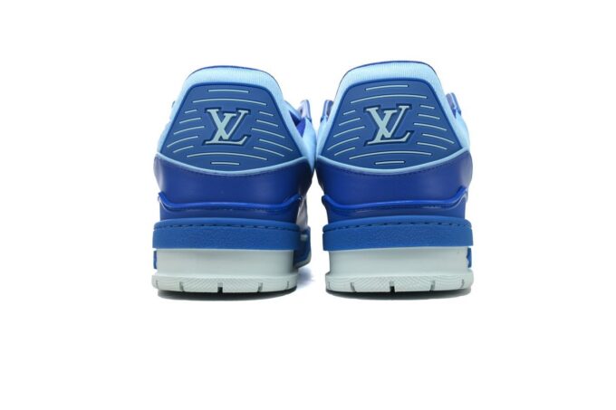 Louis Vuitton Trainer White Blue - Image 9