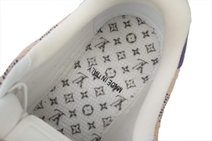 Louis Vuitton Trainer White Purple - Image 11