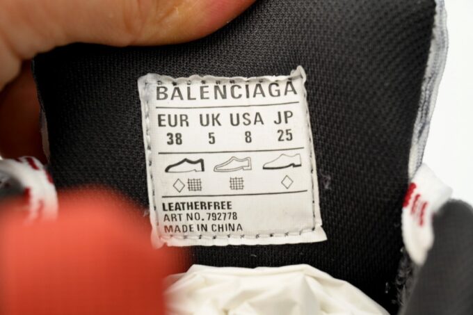 Balenciaga 10XL White Gray Red - Image 9