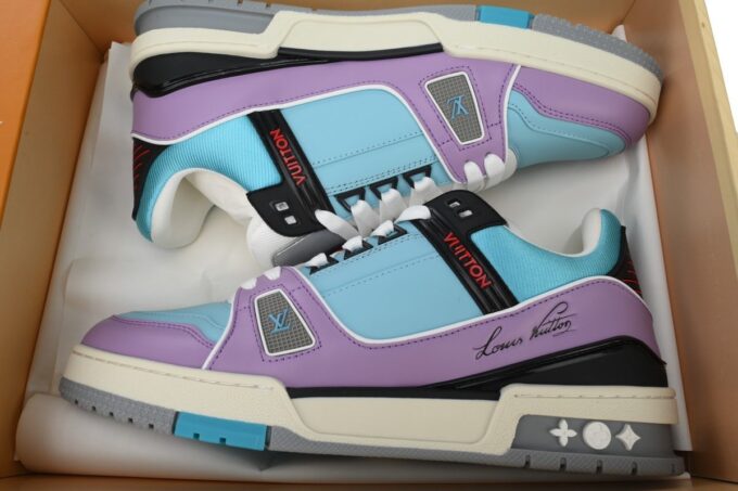 LOUIS VUITTON Trainer Blue Purple - Image 13