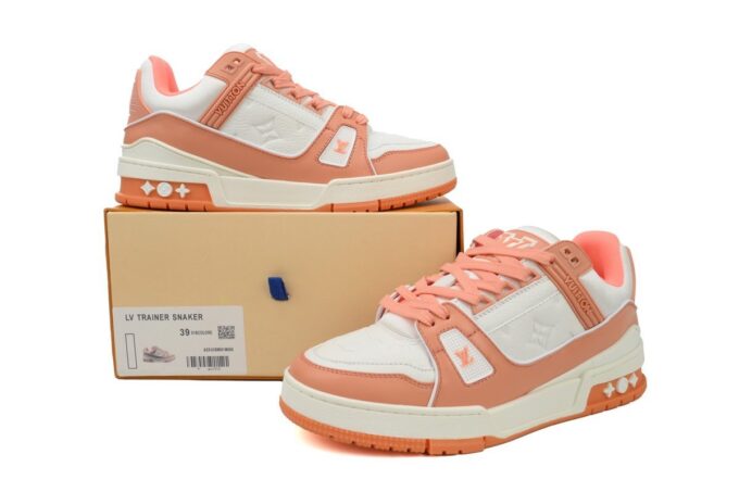 Louis Vuitton Trainer Peach - Image 10