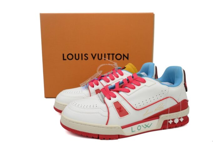 LOUIS VUITTON Trainer Yellow Blue - Image 10