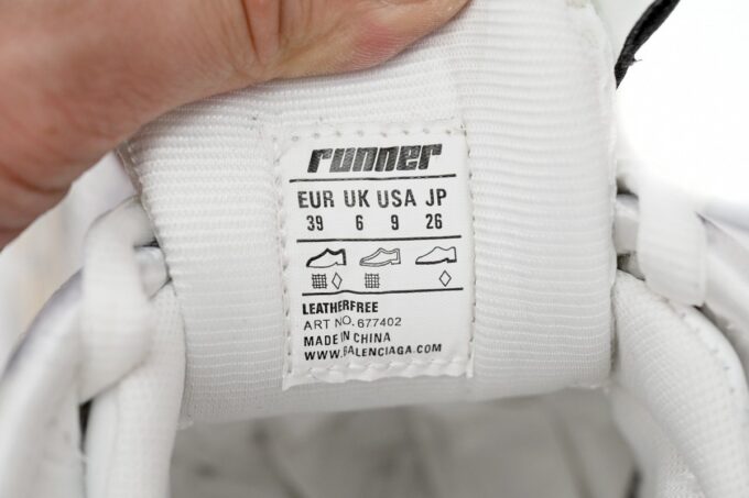 Balenciaga Runner White And Black Characters - Image 14