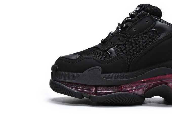 Balenciaga Triple S Black Claret Red - Image 20