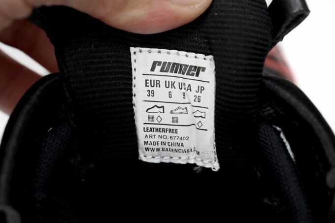 Balenciaga Runner Black And Red Characters - Image 14