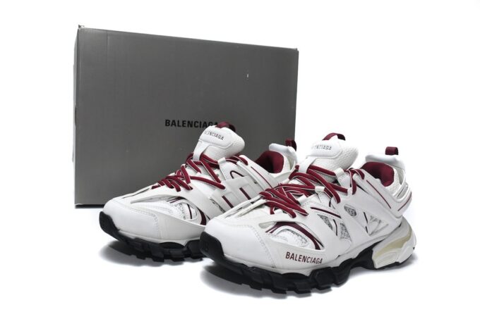 Balenciaga Track White Claret Red - Image 20
