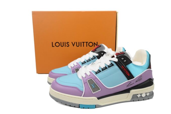 LOUIS VUITTON Trainer Blue Purple - Image 15
