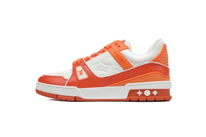 Louis Vuitton Trainer White Orange