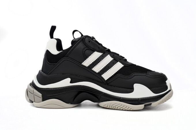 Balenciaga Triple S Black And White Bars - Image 15