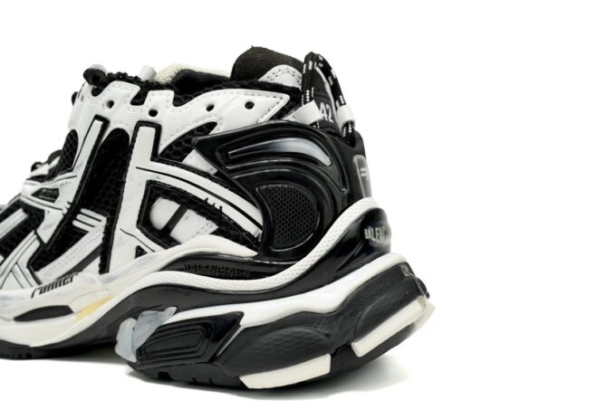 Balenciaga Runner Black White - Image 12