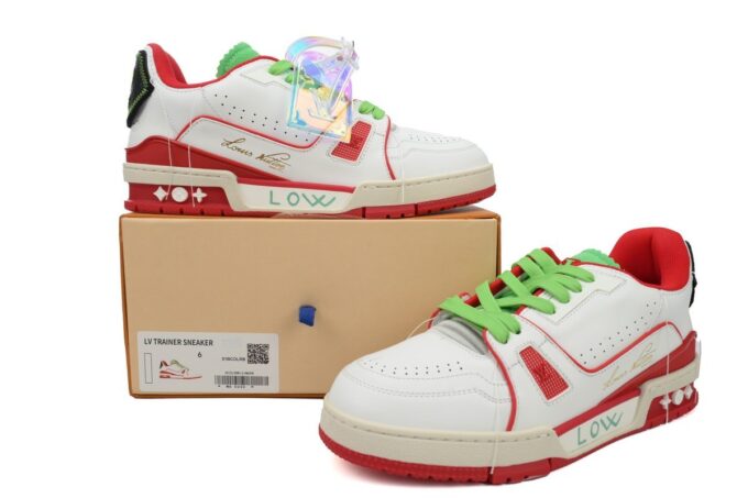 LOUIS VUITTON Trainer Red Green - Image 12