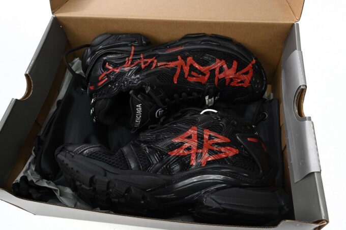 Balenciaga Runner Black And Red Characters - Image 15