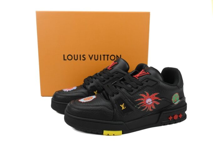Louis Vuitton x Yayoi Kusama Trainer Black - Image 12