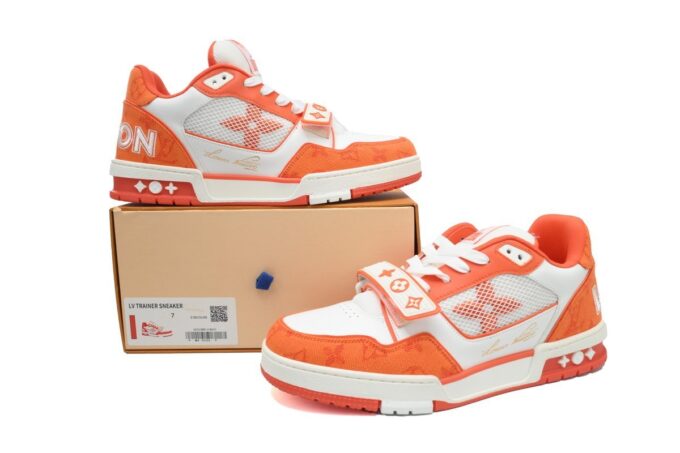 Louis Vuitton Trainer Orange - Image 12