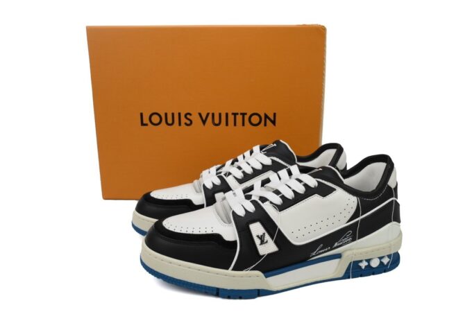 Louis Vuitton Trainer Black White - Image 2