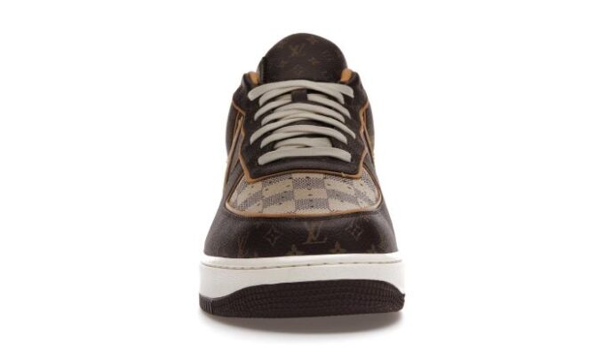 Nike Air Force 1 Low Louis Vuitton Monogram Brown Damier Azur - Image 4